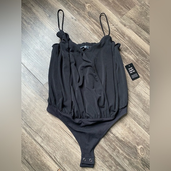 Express Tops - NWT Express Black Bodysuit Size XS